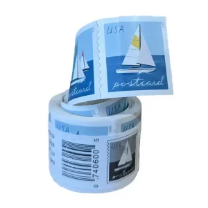 Postcard Coil: Sailboats Forever Stamp 2023