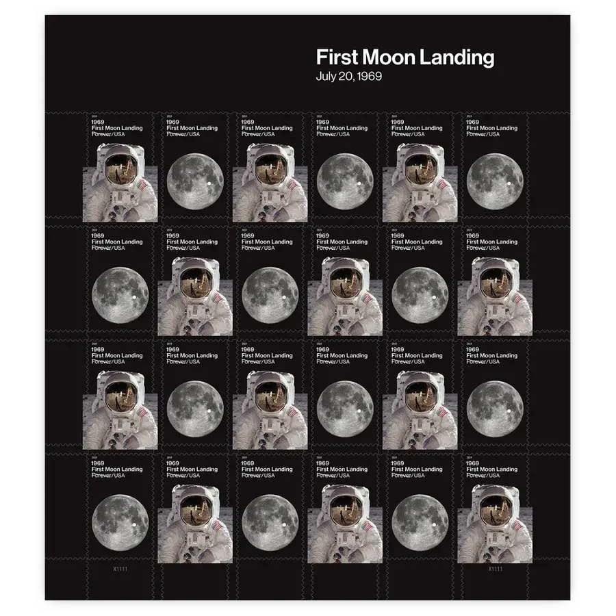1969 First Moon Landing Forever Stamp 2019 - Image 2