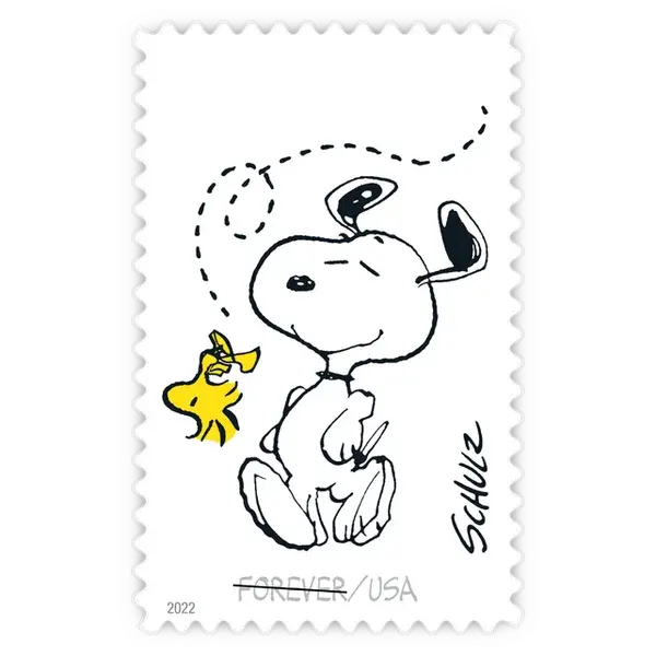 Charles M. Schulz Forever Stamp 2022 - Image 3