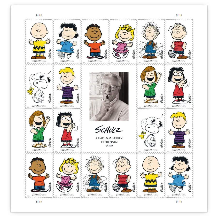 Charles M. Schulz Forever Stamp 2022 - Image 2