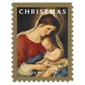 Christmas Madonna and Child Forver Stamp 2024