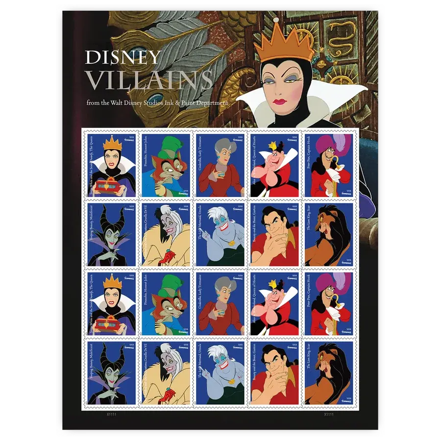 Disney Villains Forever Stamp 2017 - Image 2