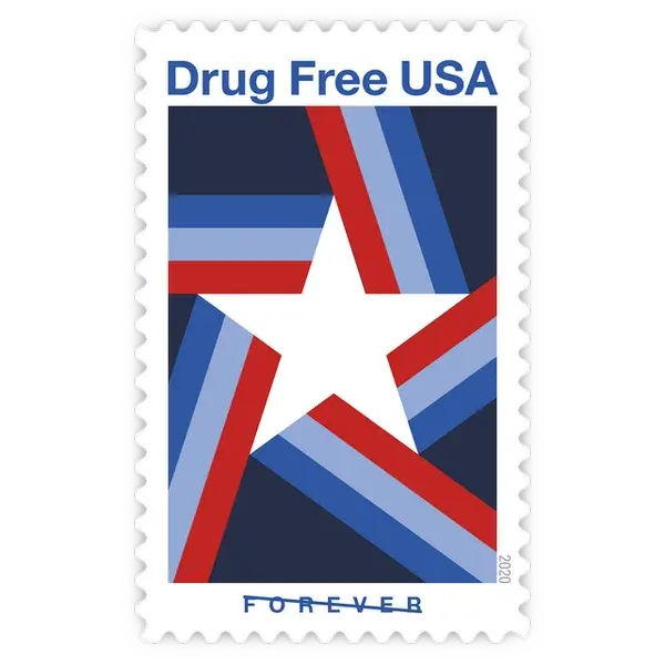 Drug Free USA Forever Stamp 2020