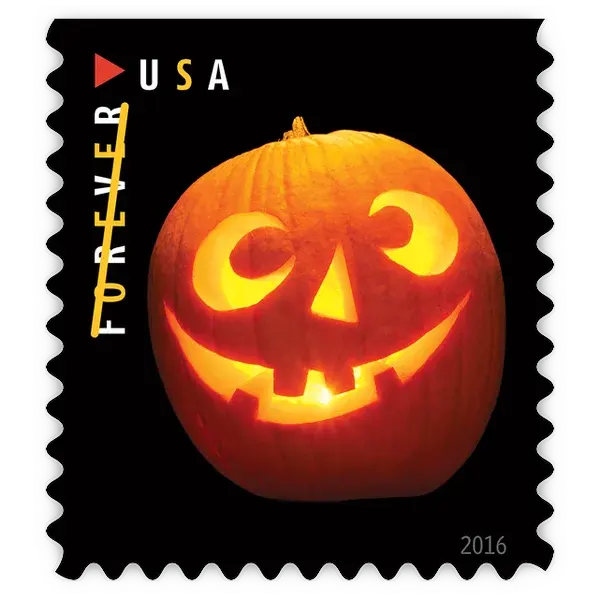 Jack-O'-Lanterns Forever Stamp 2016