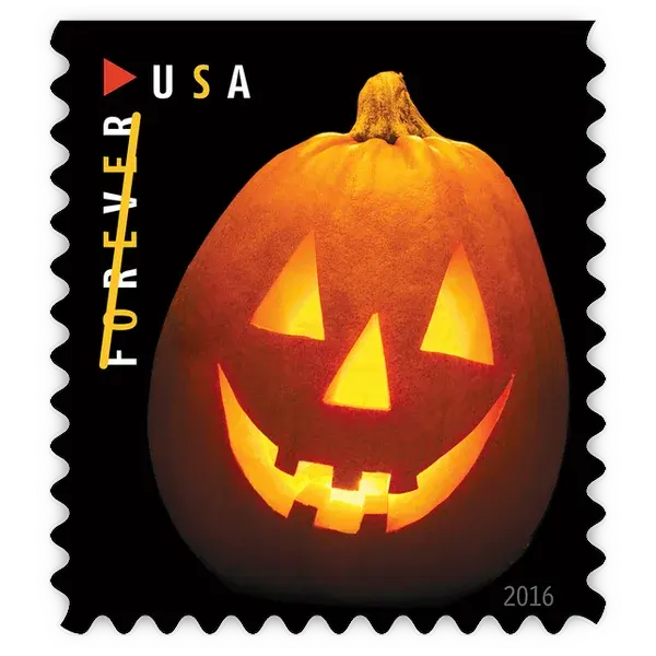 Jack-O'-Lanterns Forever Stamp 2016 - Image 5