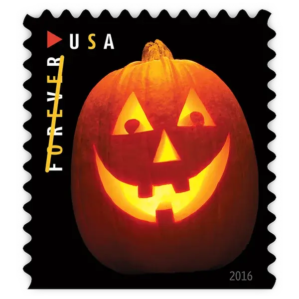 Jack-O'-Lanterns Forever Stamp 2016 - Image 4