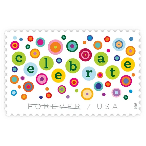 Let's Celebrate Forever Stamp 2020