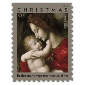 Madonna and Baby by Bachiacca Forever Stamp 2018