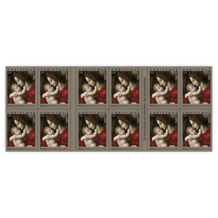 Madonna and Baby by Bachiacca Forever Stamp 2018 - Image 2