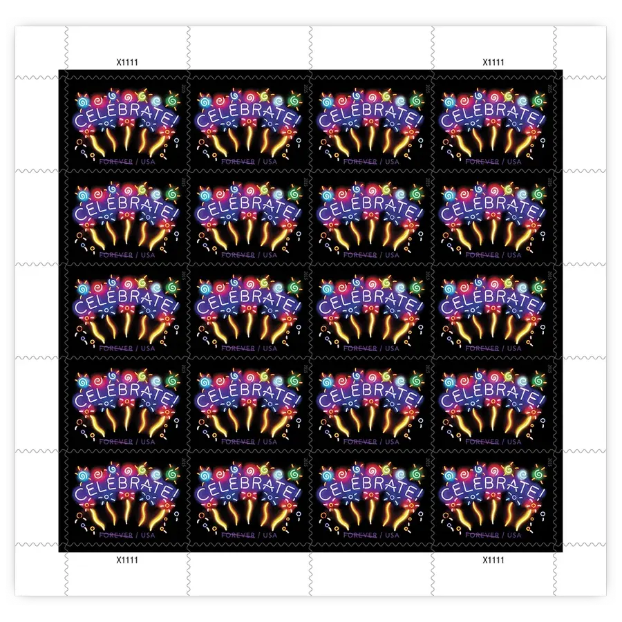 Neon Celebrate Forever Stamp 2011 - Image 2