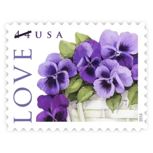 Pansies In A Basket Forever Stamp 2010