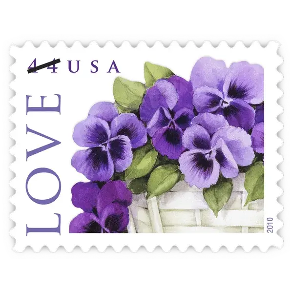 Pansies In A Basket Forever Stamp 2010