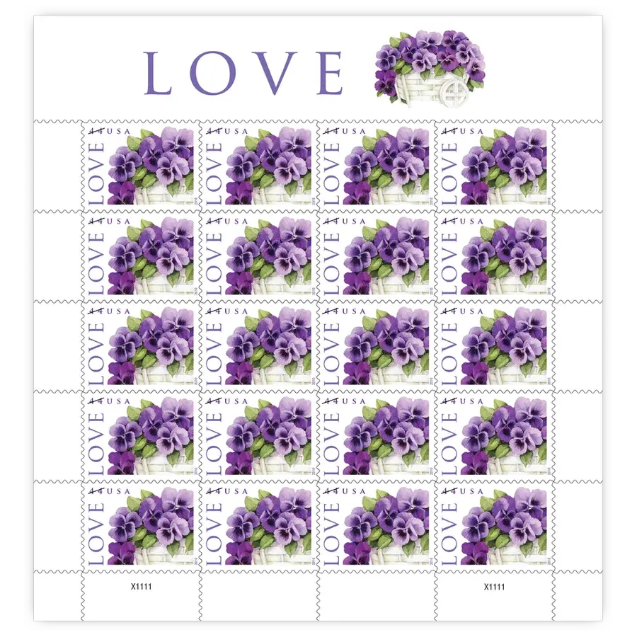 Pansies In A Basket Forever Stamp 2010 - Image 2