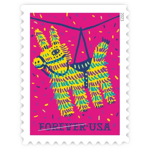 Pinatas Forever Stamp 2023