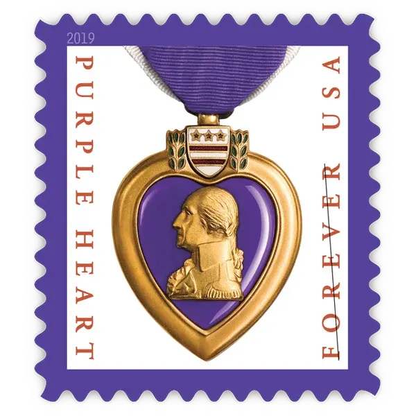 Purple Heart Medal Forever Stamp 2015