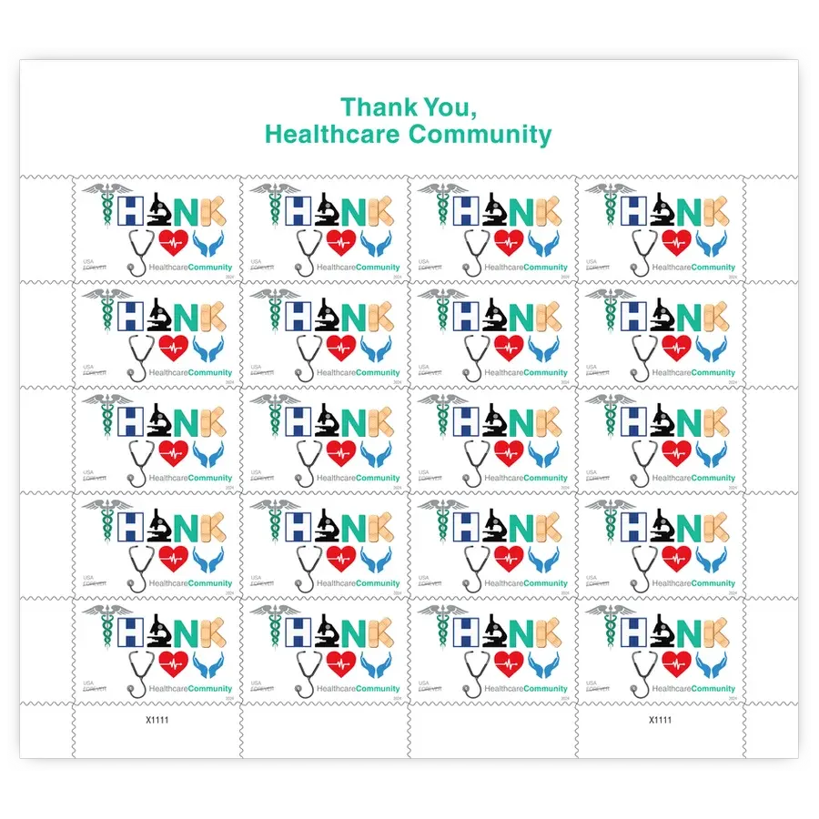 Thank You Healthcare Community Forever Stamp 2024 - Image 2