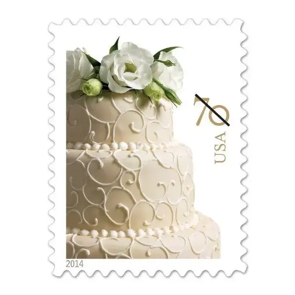 Wedding Cake 2-Ounce Forever Stamp 2014