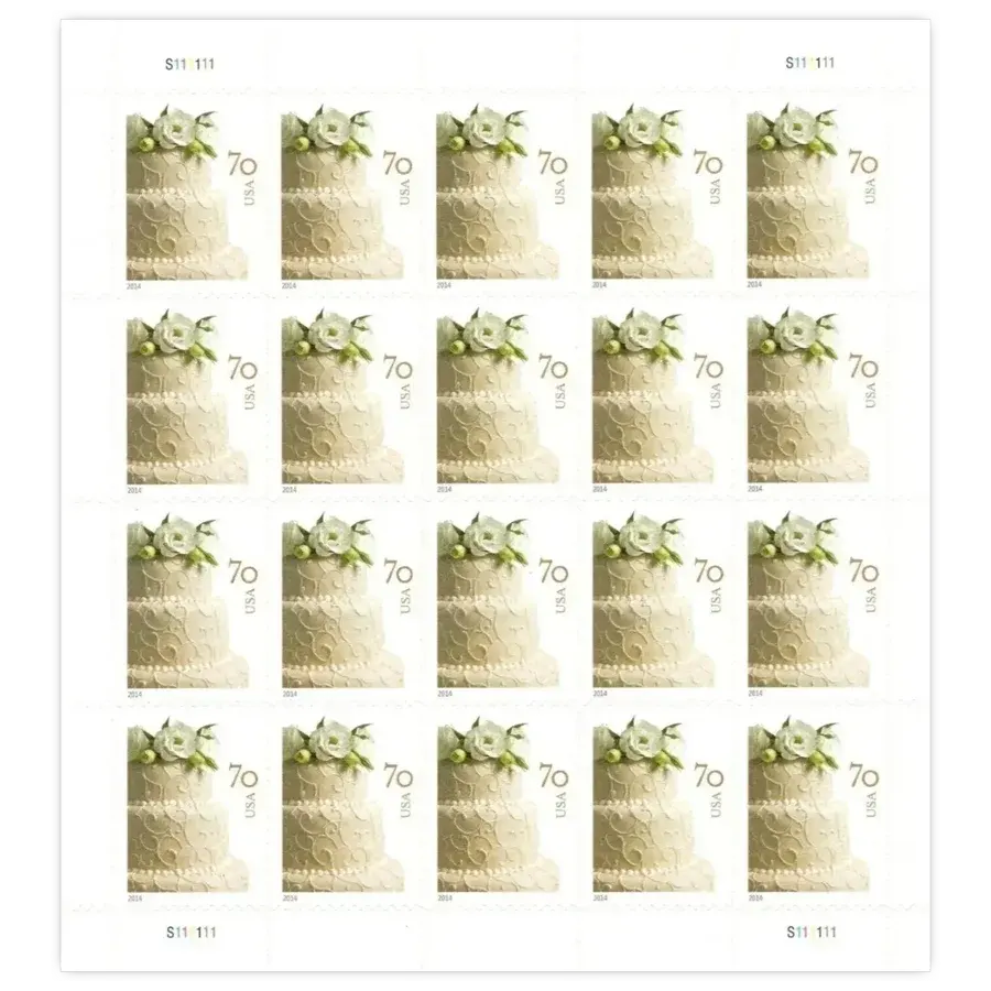 Wedding Cake 2-Ounce Forever Stamp 2014 - Image 2