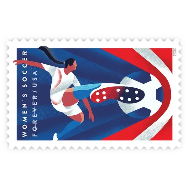 Women's Soccer Forever Stamp 2023