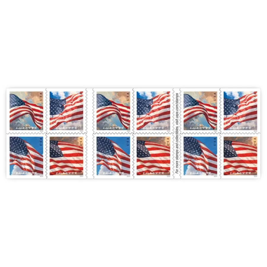 Booklet: 2024 U.S. Flag Forever Stamp - Image 2
