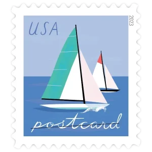 Postcard Pane: Sailboats Forever Stamp 2023