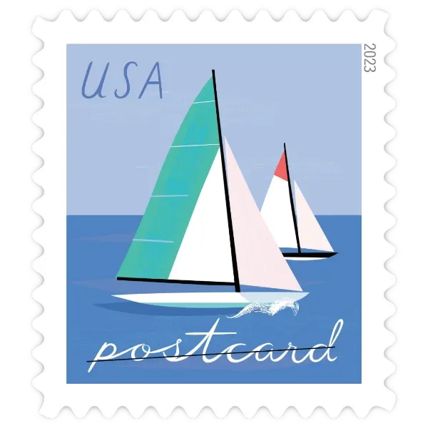 Postcard Coil: Sailboats Forever Stamp 2023 - Image 2