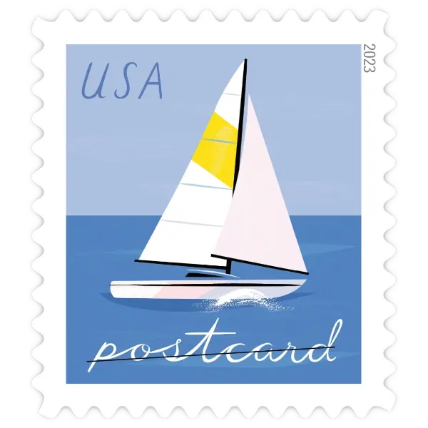 Postcard Coil: Sailboats Forever Stamp 2023 - Image 3
