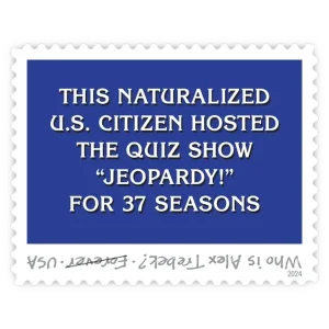 Alex Trebek Forever Stamp 2024
