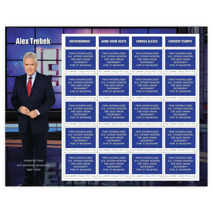 Alex Trebek Forever Stamp 2024 - Image 2