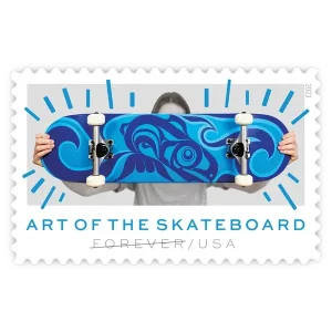 The Art of the Skateboard Forever Stamp 2023
