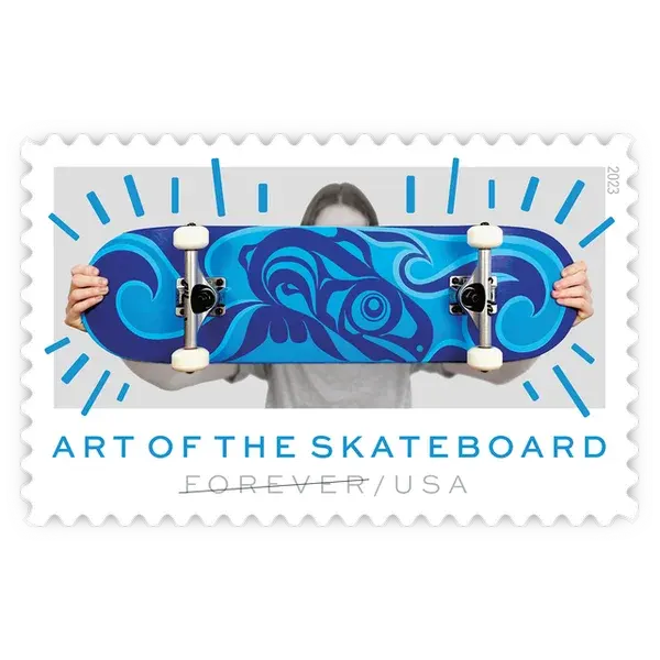 The Art of the Skateboard Forever Stamp 2023