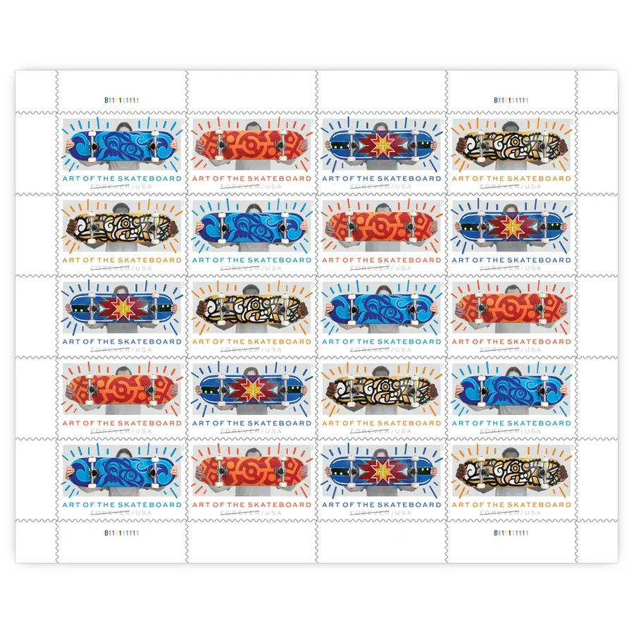 The Art of the Skateboard Forever Stamp 2023 - Image 2