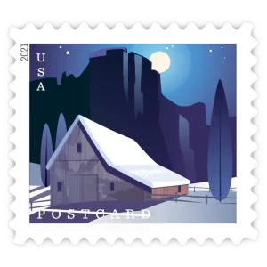 Postcard: Barns Forever Stamp 2021