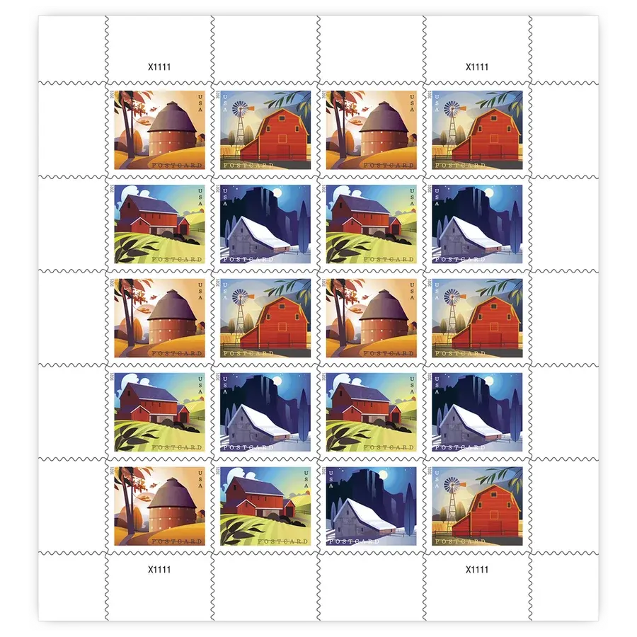 Postcard: Barns Forever Stamp 2021 - Image 2