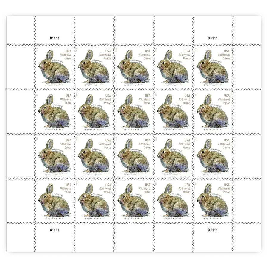 Additional Ounce: Brush Rabbit Forever Stamp 2021 - Image 2
