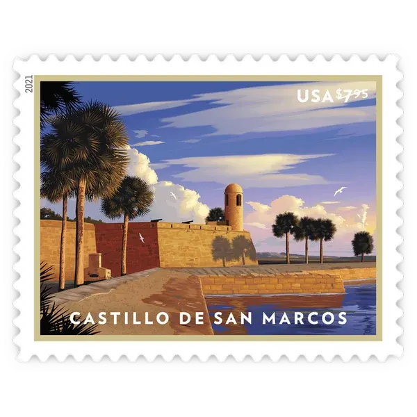 Priority Mail: Castillo de San Marcos Forever Stamp 2021
