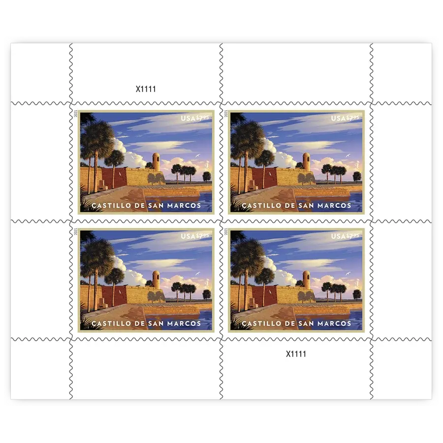 Priority Mail: Castillo de San Marcos Forever Stamp 2021 - Image 2