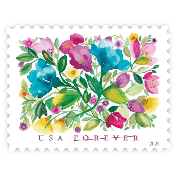 Celebration Blooms 2-Ounce Forever Stamp 2024