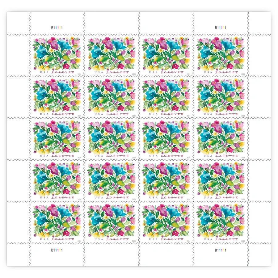 Celebration Blooms 2-Ounce Forever Stamp 2024 - Image 2