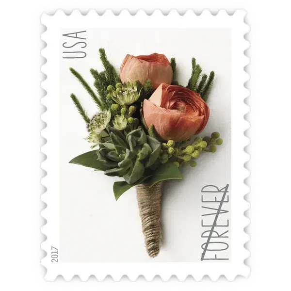 Celebration Boutonniere Forever Stamp 2017