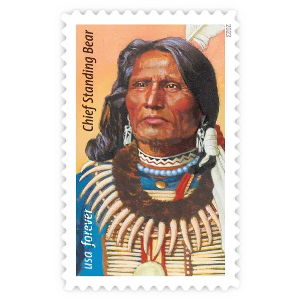 Chief Standing Bear Forever Stamp 2023