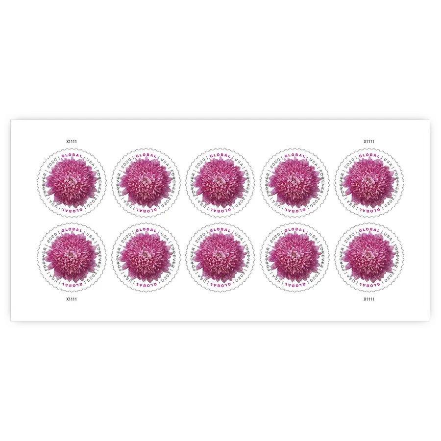 Global:Chrysanthemum Forever Stamp 2020 - Image 2