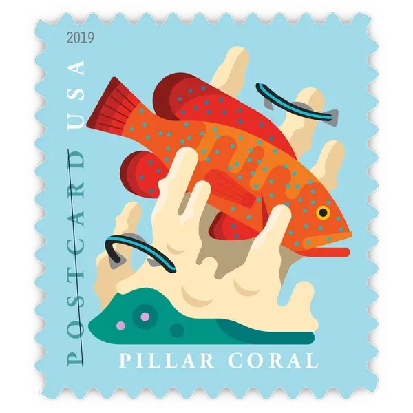 Postcard: Coral Reefs Forever Stamp 2019 - Image 5