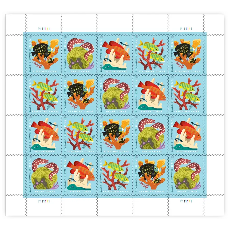 Postcard: Coral Reefs Forever Stamp 2019 - Image 2
