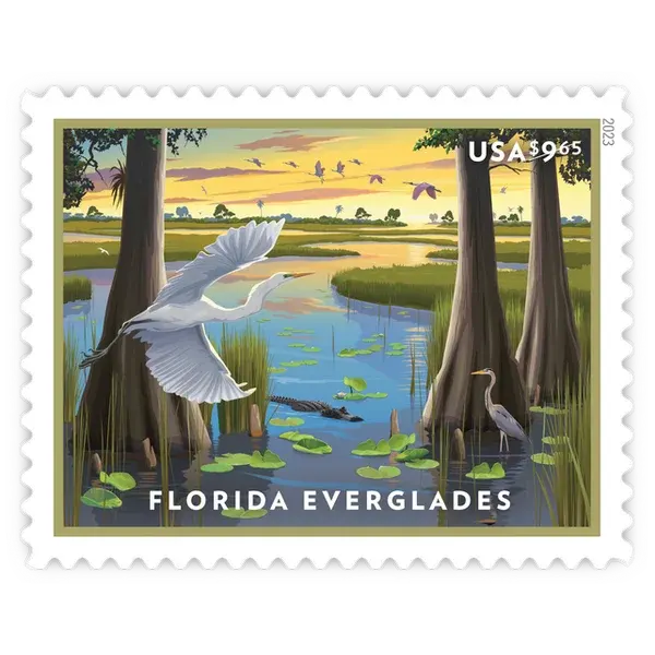 Priority Mail: Florida Everglades Forever Stamp 2023