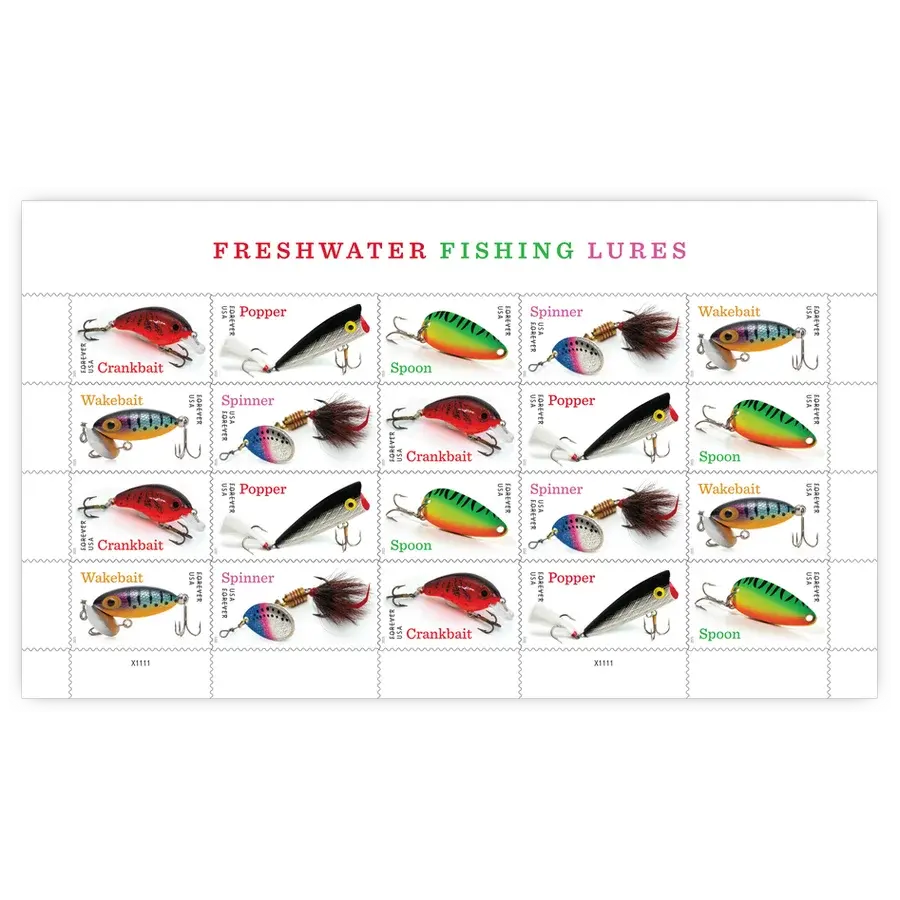 Freshwater Fishing Lures Forever Stamp 2025 - Image 2