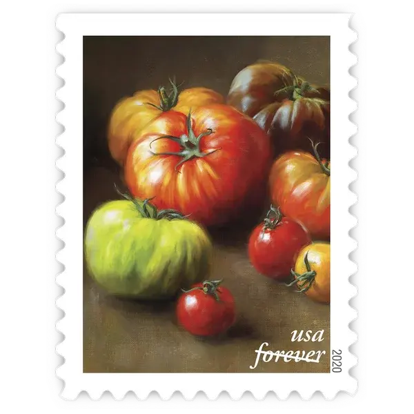 Fruits and Vegetables Forever Stamp 2020
