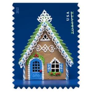 Gingerbread Houses Forever Stamp 2013