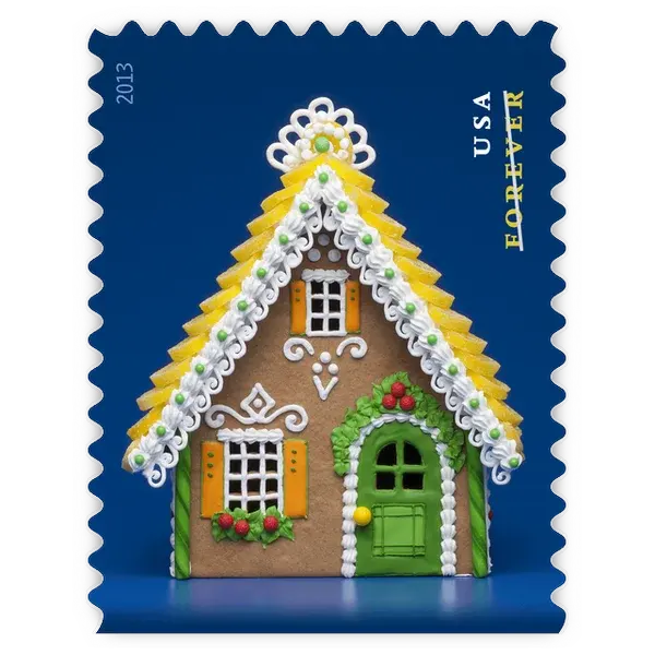 Gingerbread Houses Forever Stamp 2013 - Image 3