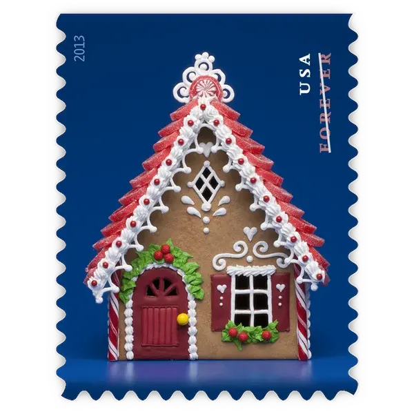 Gingerbread Houses Forever Stamp 2013 - Image 4